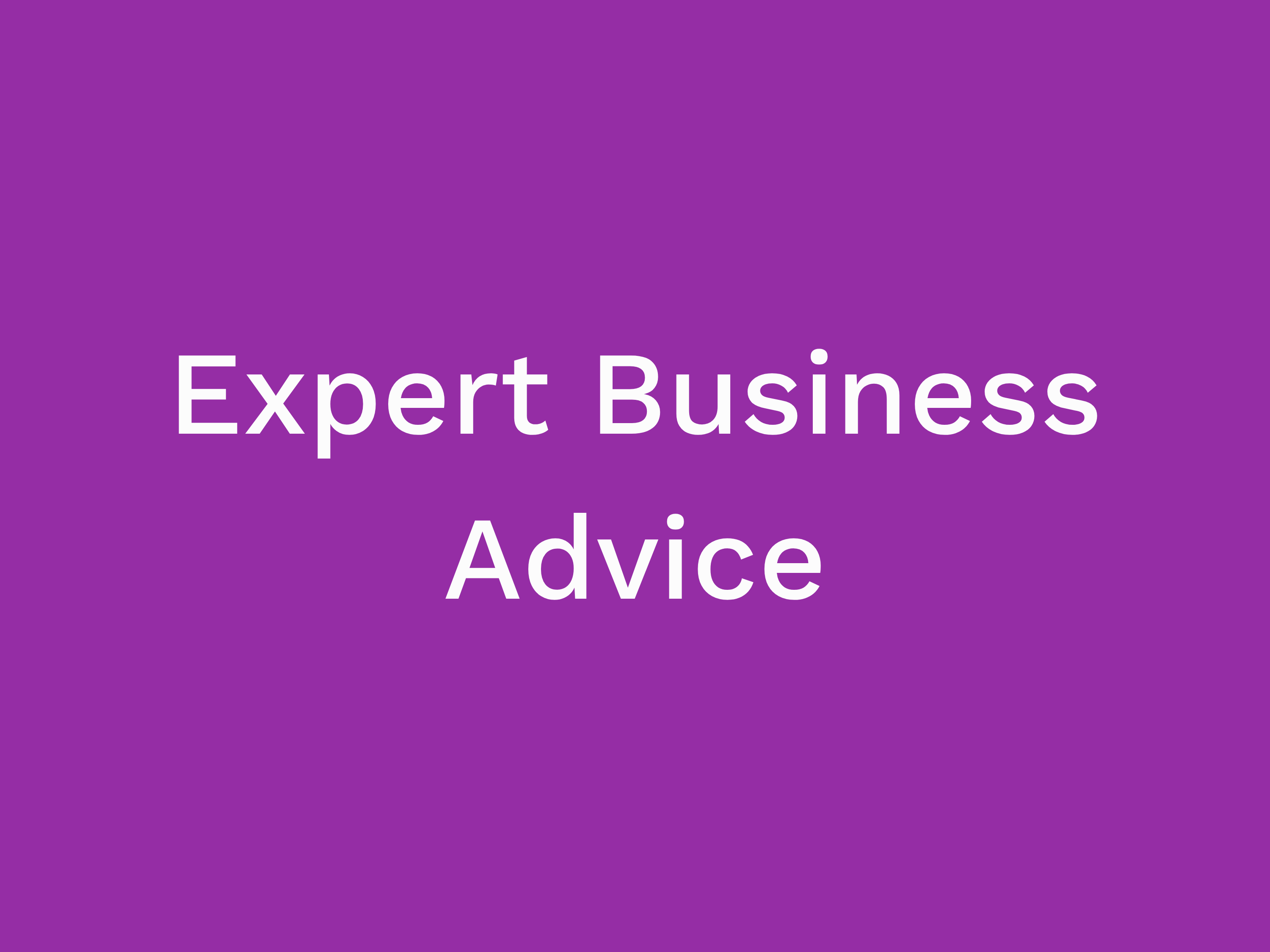 Expert Business Advice - Think Exceptionally